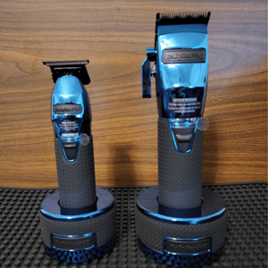 BaByliss PRO Limited BLUEFX Boost+ Clipper & Trimmer Set with Charging Base Model FXHOLPKCTB-BC , 074108459732