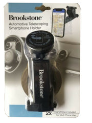Load image into Gallery viewer, Brookstone, Universal Car Telescoping Smartphone Holder, Strong Magnetic Hold,  Color: Black
