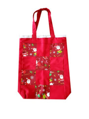 Load image into Gallery viewer, Handmade Bag cotton for women , Christmas print and Red Color
