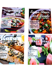 Load image into Gallery viewer, Food We Love: Keto, Vegeratian Deligth,Quick  &amp;  Easy Bites, Soup, Stews ,Bowls,  4 book , easy recipe instructions. Cook Book series
