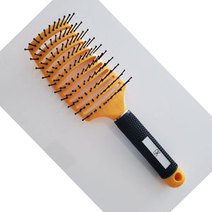 Professional Anti-Static Curved Vented Styling Hair Brush GK , Orange color