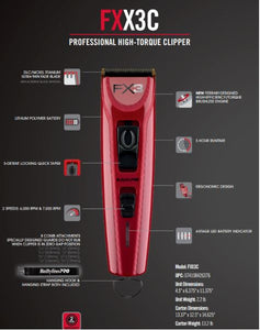 BaByliss PRO FX3 Professional High Torque Cordless Clipper