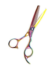 Load image into Gallery viewer, Kashi SLRT-20D, professional hair cutting scissor 6&quot;,  Rainbow Color
