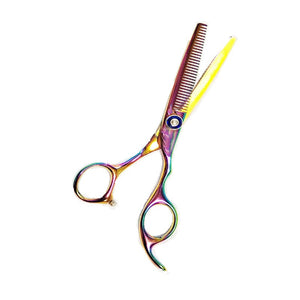 Kashi SLRT-20D, professional hair cutting scissor 6",  Rainbow Color