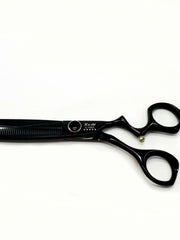 Load image into Gallery viewer, Kashi C-1340T Professional Thinning shears Cobalt Steel  6&quot; Black color
