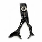 Load image into Gallery viewer, Kashi CB-542T Professional  Thinning Shears Japanese Cobalt Steel  6.5 &quot; 32 Teeth, Black color
