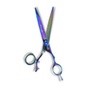 Kashi JR-505F Professional Swivel Rotating Thumb Styling Shears 7 inch Japanese Steel