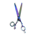 Load image into Gallery viewer, Kashi JR-505F Professional Swivel Rotating Thumb Styling Shears 7 inch Japanese Steel
