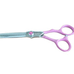 Load image into Gallery viewer, Kashi P-3430T Professional Thinning shears 6.5 inch Pink color 30 teeth
