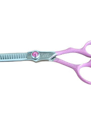 Load image into Gallery viewer, Kashi P-3430T Professional Thinning shears 6.5 inch Pink color 30 teeth
