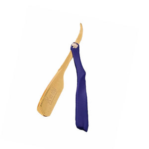Kashi RB-250G Professional  Straight Razor for Barber Gold and Blue