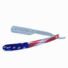 Kashi R-118US Professional  Straight Razors Blade American Flag Design