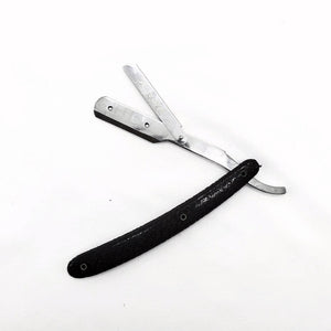 Kashi RB-125 Barber Straight Edge Shaving Razor black and Silver Color