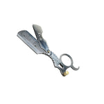 Load image into Gallery viewer, Kashi RS-210 Barber Straight Edge Shaving Razor Single Finger Ring Silver Color
