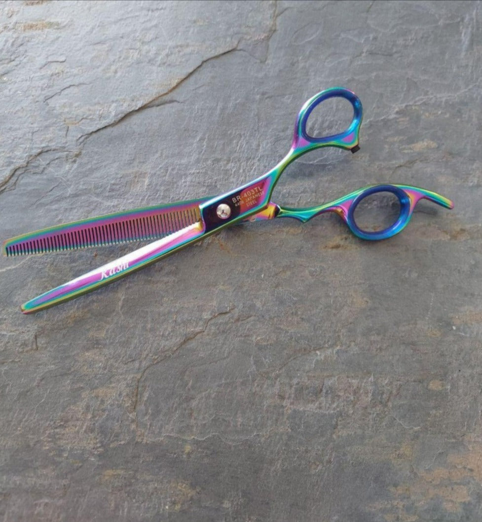KASHI japanese cobalt steel curved shear - 3 sizes available - Ideal Barber  Supply