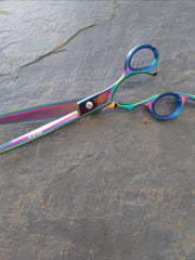 Load image into Gallery viewer, Kashi Professional BR-403TL Thinning Shears Scissors 7.5 &quot;56 Teeth
