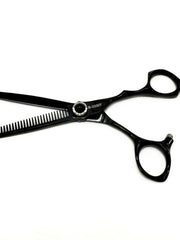 Load image into Gallery viewer, Professional Kashi Shears Set, Hair Cutting (B-3360), and Thinning Shears (B-3330T) Japanese Stainless Steel, Black Color
