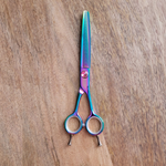 Load image into Gallery viewer, Kashi  Shears Thinning scissor  JR-80TL Rainbow  Color - Japanese Steel
