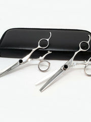Load image into Gallery viewer, Zashi Shears, Hair Cutting S-5055 and Thinning Shears S-2060T,  size 6&quot; , Japanese  Steel
