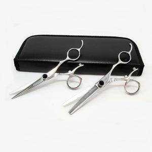Zashi Shears, Hair Cutting S-5055 and Thinning Shears S-2060T,  size 6" , Japanese  Steel
