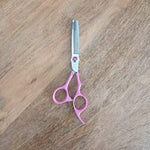 Load image into Gallery viewer, Kashi Shears Hair Scissors Set,  Cutting Shears (P-3460) and Thinning Shears (P-3430T) Japanese Stainless Steel, Pink Color,
