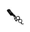 Kashi RB-211 Barber Straight Edge Shaving Razor Double Finger Ring Black Color