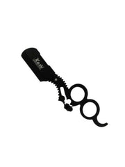 Load image into Gallery viewer, Kashi RB-211 Barber Straight Edge Shaving Razor Double Finger Ring Black Color
