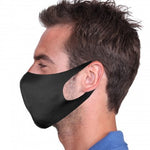 Load image into Gallery viewer, Reusable Black Face Mask, 90% polyester and 10% spandex,
