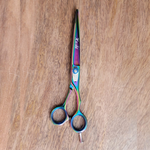 Load image into Gallery viewer, Kashi BR-775 Professional Cutting Hair Shears Rainbow Color - Stainless Steel 7 &quot;
