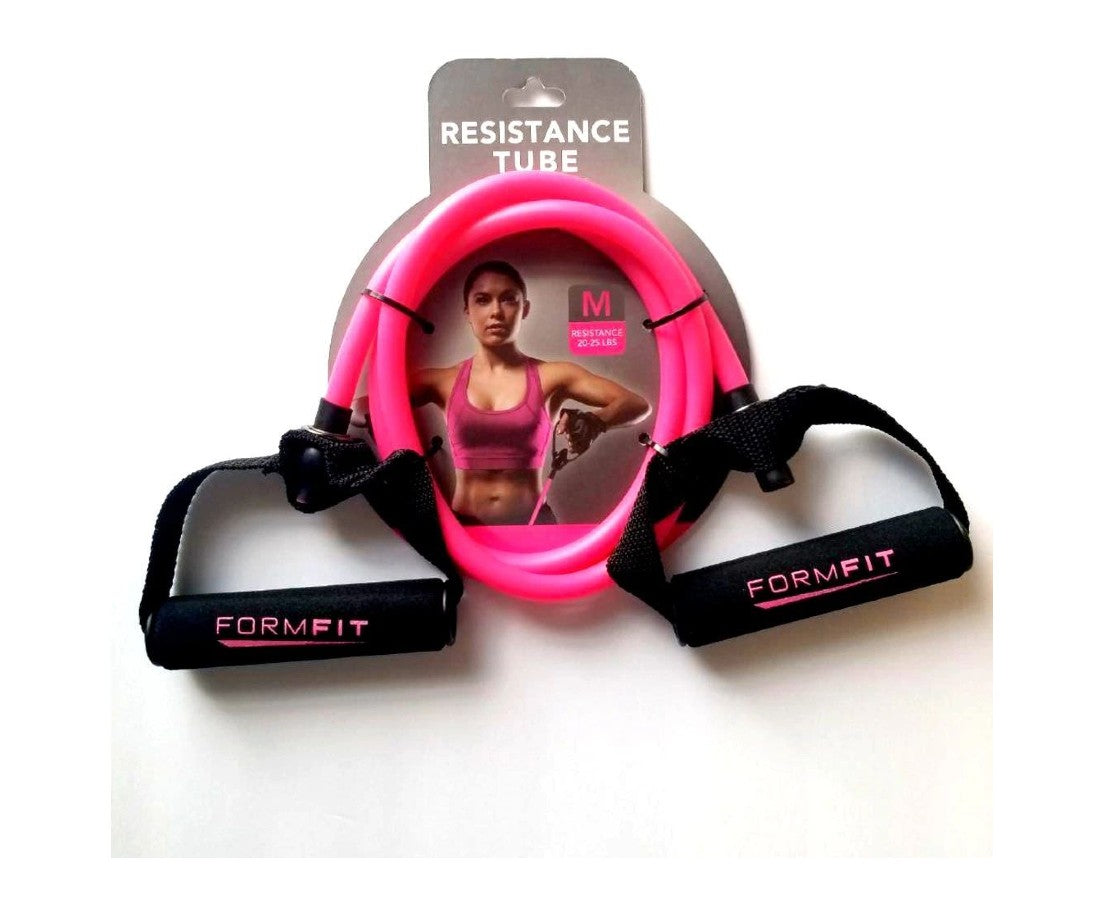 Resistance Tube, 20 - 25 Lbs, Color Pink, Size M, Formfit