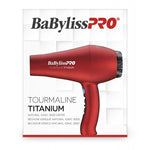 Load image into Gallery viewer, BaByliss PRO Tourmaline Titanium 3000 Hair Dryer - Red
