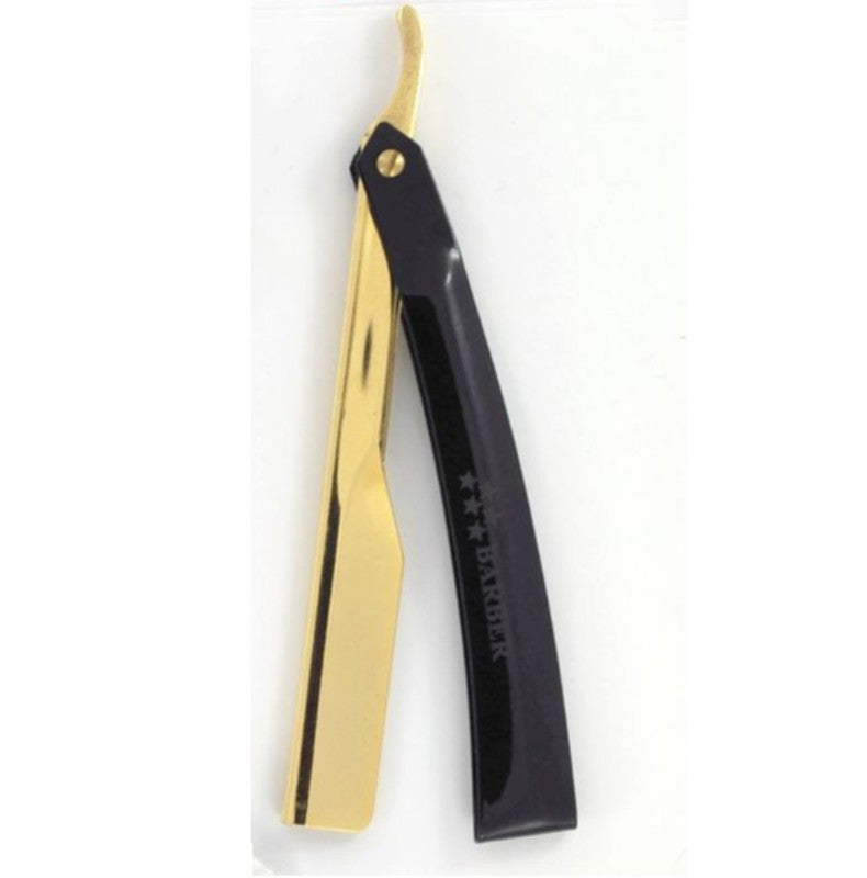 Barber, Professional Razor Platinum Black & Gold | Trader K LLC