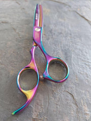 Load image into Gallery viewer, Care Professional scissor Thinning / Texturizing Barber 6&quot; 30 Teeth Rainbow Color.

