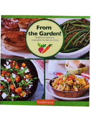Load image into Gallery viewer, 5 Special Books, Food We Love: Holiday cooking, Burgers, From the garden, Cath of the day, One skillet meals.

