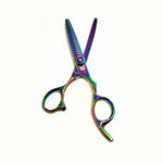 Load image into Gallery viewer, Kashi BR-403VL Professional Barber Thinning Shears 6.5&quot; 440 Japanese Steel, Rainbow Color Media 1 of 3
