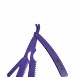 Load image into Gallery viewer, Kashi Profesional Hair Styling Thinning Razor HR-101PR Japanese Steel Purple Color
