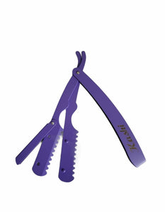 Kashi Profesional Hair Styling Thinning Razor HR-101PR Japanese Steel Purple Color