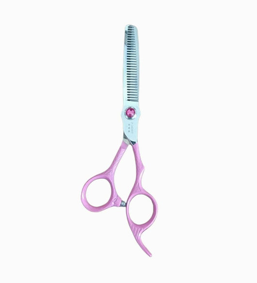 Kashi P-3430T Professional Thinning shears 6.5 inch Pink color 30 teeth
