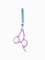 Load image into Gallery viewer, Kashi Shears Hair Scissors Set,  Cutting Shears (P-3460) and Thinning Shears (P-3430T) Japanese Stainless Steel, Pink Color,
