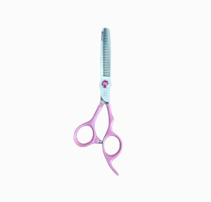 Kashi Shears Hair Scissors Set,  Cutting Shears (P-3460) and Thinning Shears (P-3430T) Japanese Stainless Steel, Pink Color,