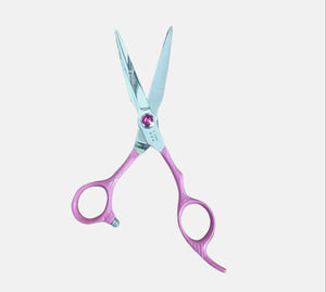 Kashi P-3460 Hair Cutting shears 6 inch   Japanese  Steel,  Pink Color