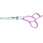 Load image into Gallery viewer, Kashi P-3460 Hair Cutting shears 6 inch   Japanese  Steel,  Pink Color
