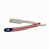 Kashi R-118PR Professional  Straight Razors Blade Puerto Rico Flag Design