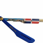 Load image into Gallery viewer, Kashi Barber Men&#39;s Shaving Straight Razors Blade Dominican Republic Flag 

