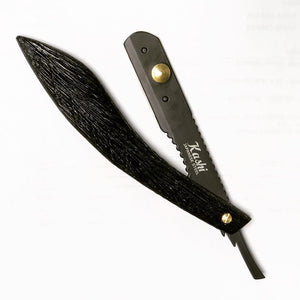 Kashi  Professional, Barber Razor RB-123 Wood handle, Black Color