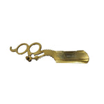 Load image into Gallery viewer, Kashi RG-211 Barber Straight Edge Shaving Razor Single Finger Ring Gold Color
