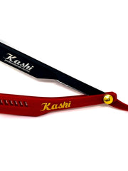 Load image into Gallery viewer, Kashi  Professional  Barber Men&#39;s Shaving Straight Razors Blade Exposed and Regular, Red and Black Slide

