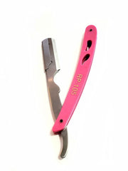Load image into Gallery viewer, Kashi RP-105 Barber Straight Edge Shaving Razor Pink and Silver Color
