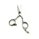 Load image into Gallery viewer, Professional Kashi Shears, Hair Cutting S-3160,  Japanese  Steel,  6" Silver Color
