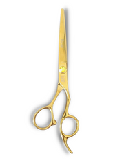 Load image into Gallery viewer, Kashi G-1165 Professional Cutting Hair Shears Gold Color -Japanese Steel 6.5 inch
